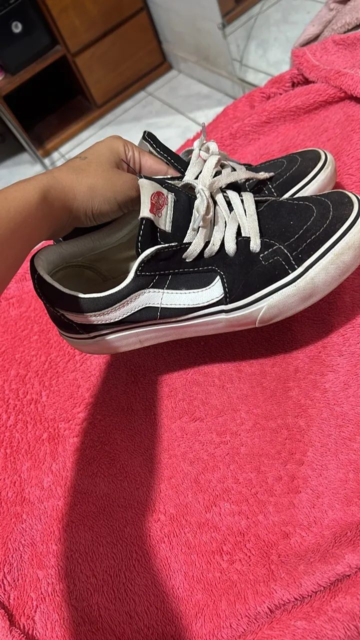 TÊNIS VANS SK8 LOW PRETO/BRANCO