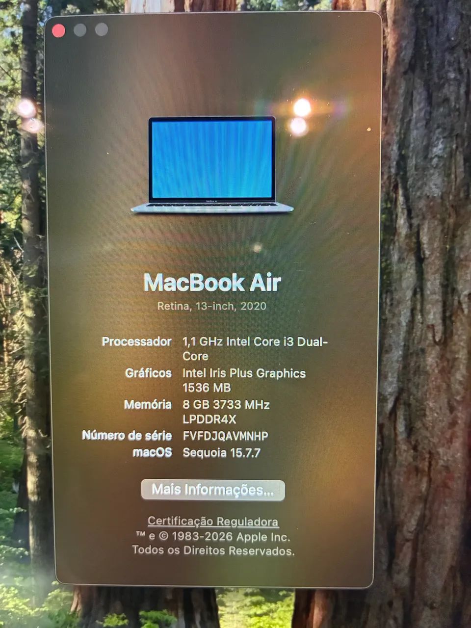 MacBook Air Intel core i3 2020 8gb 256gb ssd  - Foto 2