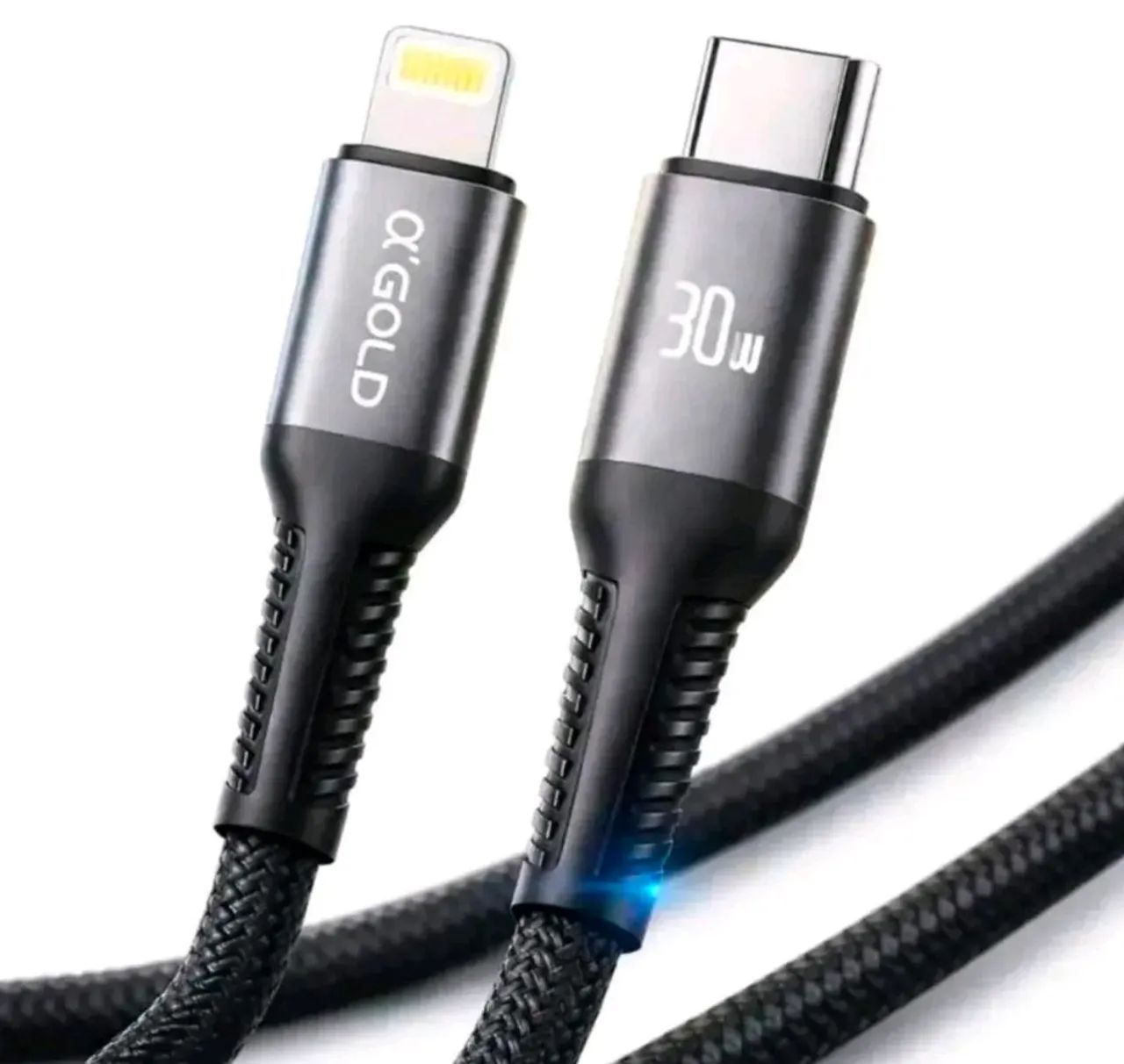Cabo lightning iPhone USB C e USB A - Foto 2