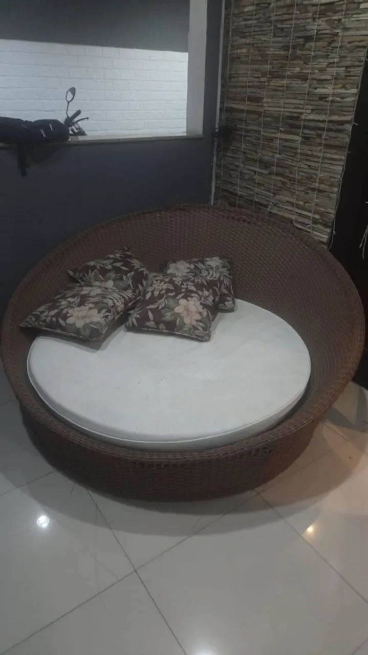 Sofá chaise para área externa 
