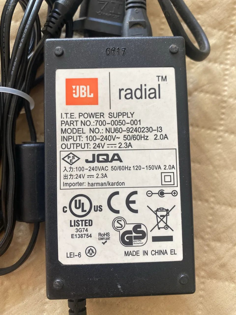 Fonte de Alimentação Original JBL Radial iPod Docking Speaker. - Foto 2