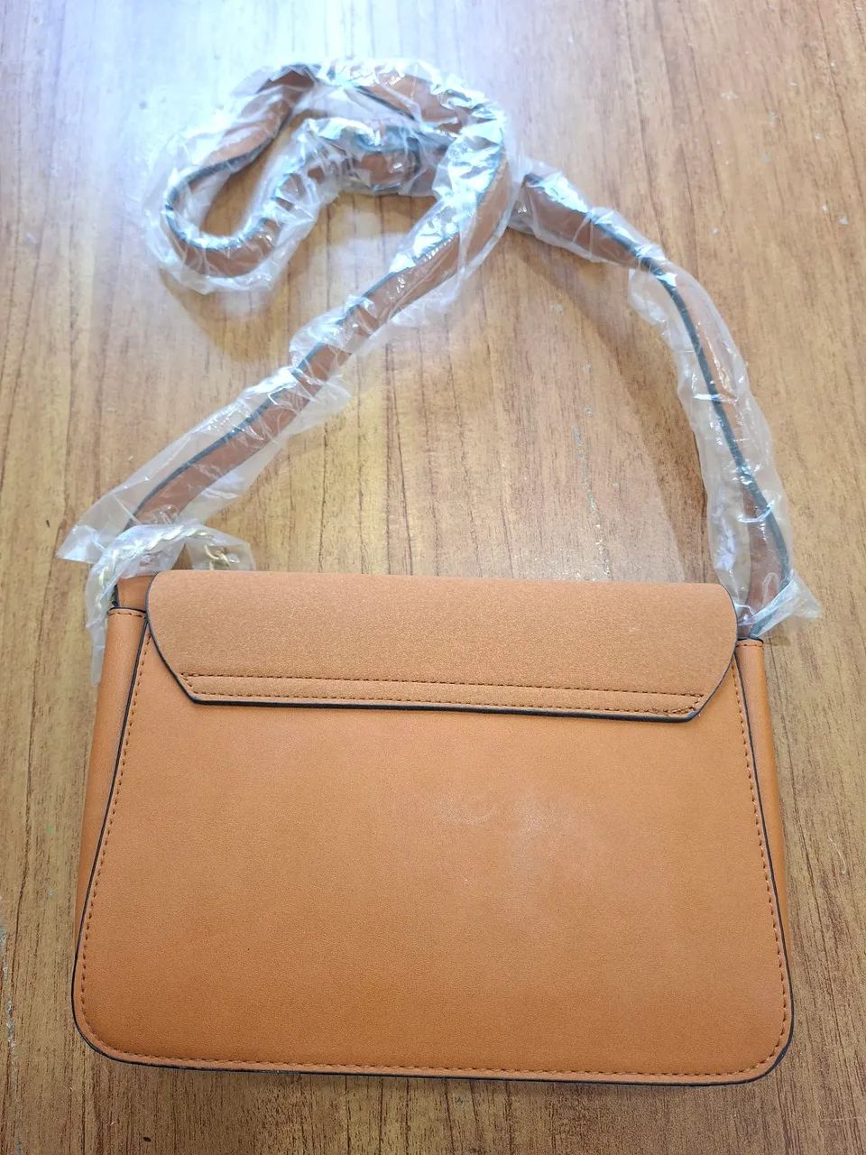 Bolsa Com Alça - Argola Suede Caramelo - Foto 5