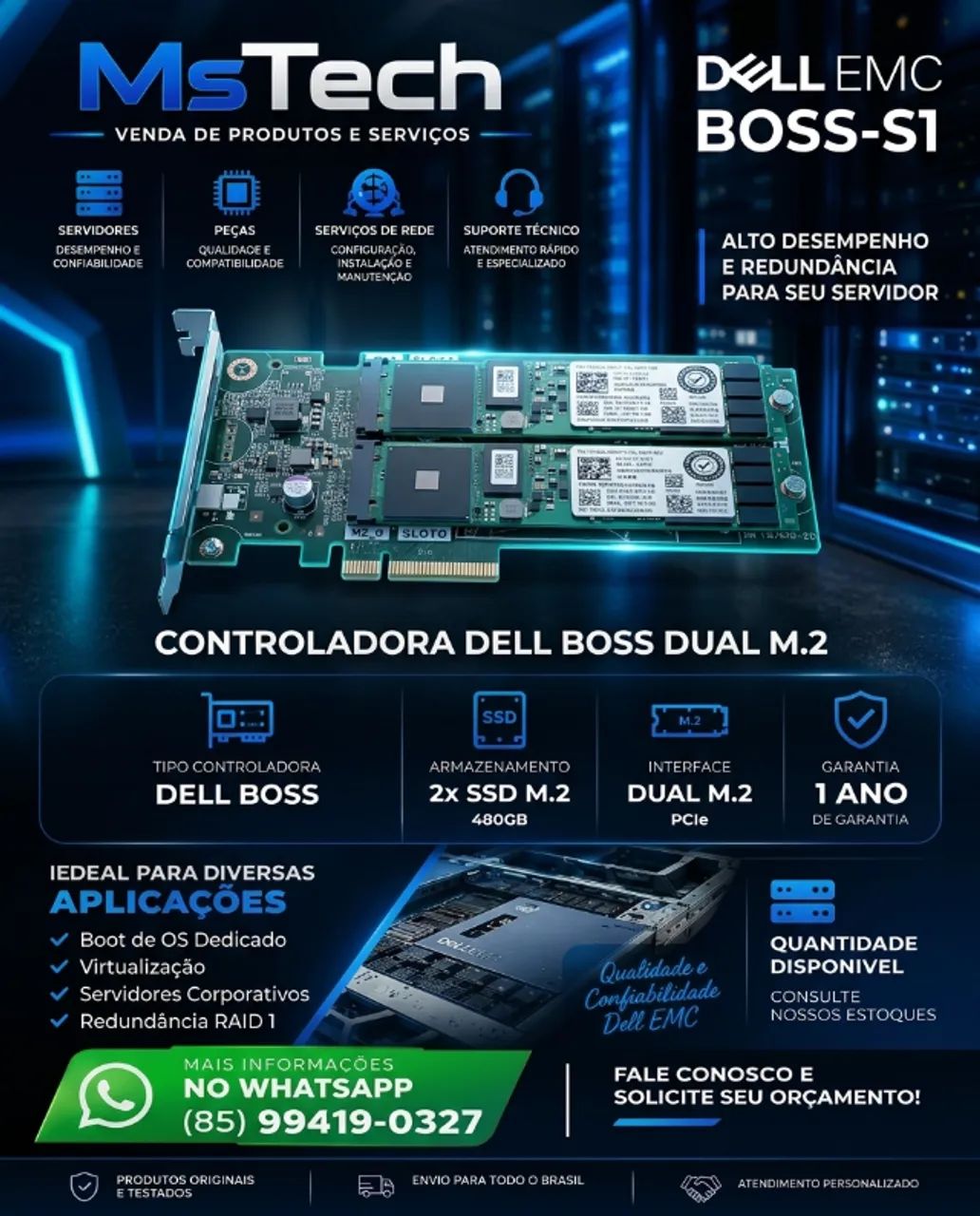 Placa Boss S1 2x480g