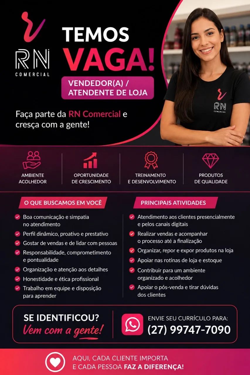 Vendedor(a) - Atendente de Loja