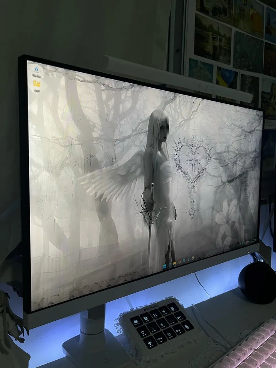 Monitor Gamer AOC 24 polegadas + braço articulado - Foto 2
