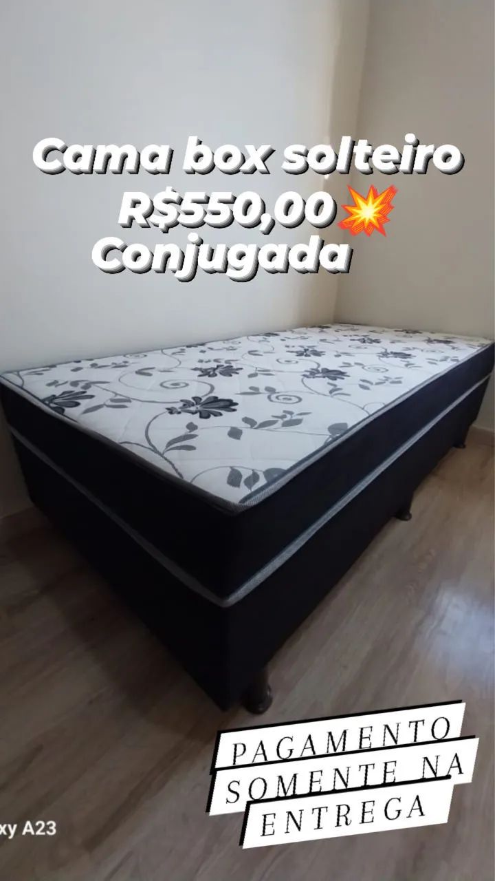 Cama box solteiro conjugada ótimo preço 