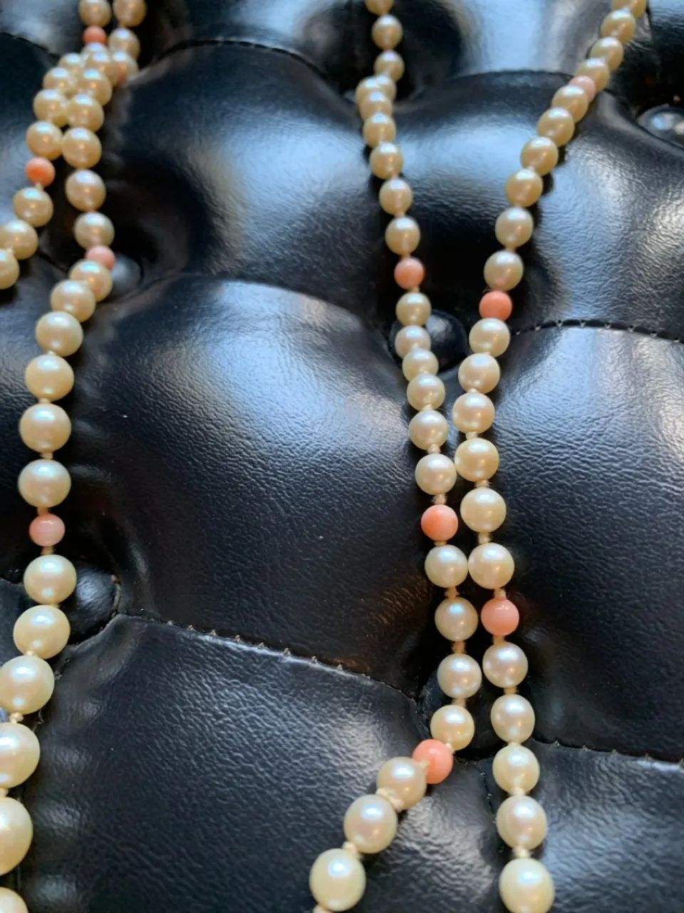 Colar de pérolas com corais - Foto 4