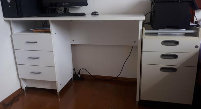 Escrivaninha + Gaveteiro com chave - Foto 2