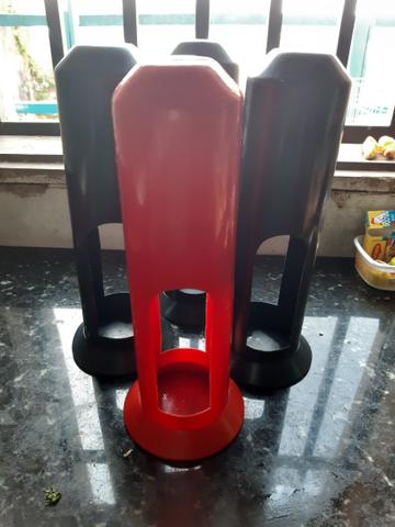 Jogo de quatro porta canudos