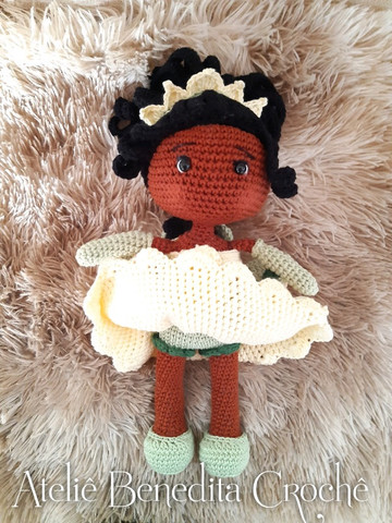 Amigurumi boneca princesa Tiana - Foto 5