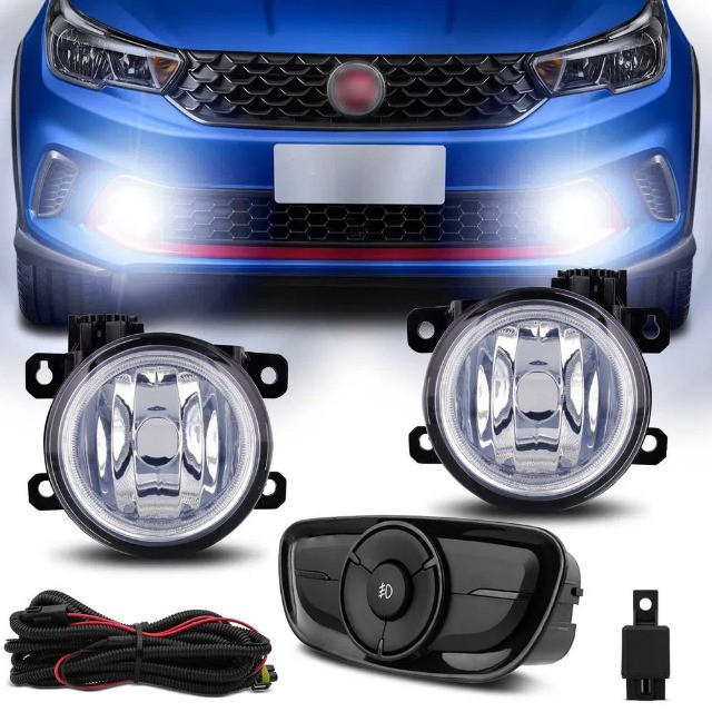 Kit Farol de Milha P/ Todos os Carros - Volkswagen Gol / Fiat Palio / Hyundai Hb20 - Foto 4