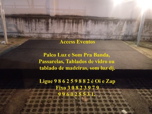 Palco +Palco +coberta +luz +Som de banda +Luz  +passarela +tablado de vidro ou madeira - Foto 3