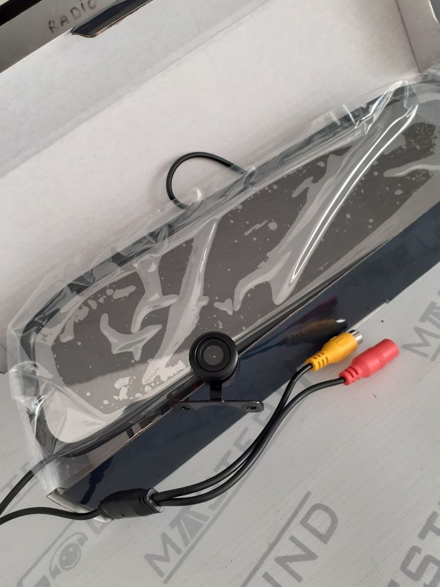 Espelho retrovisor com câmera de ré. Garantia. Novo. Instalado.  - Foto 4