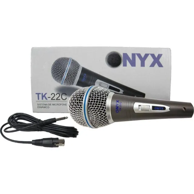 Microfone Dinâmico com Fio TK 22C Onyx