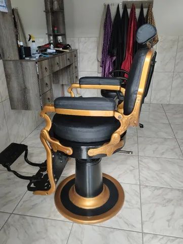 Cadeira barbeiro ferrante, relíquia super confortável