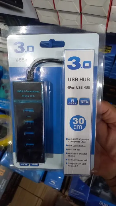HUB USB 3.0 com 4 Portas com Led Indicador Exbom