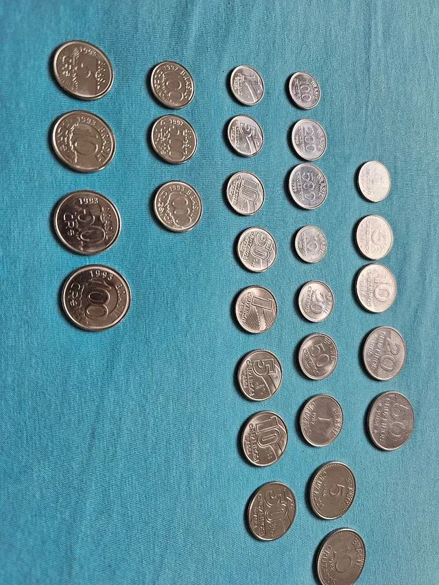 Moedas antigas década de 80 e 90 coleção estado de novas - Foto 6