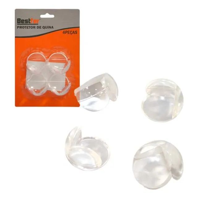 Protetor de Quina Silicone Canto de Mesa Para Segurança 4pcs - Foto 3