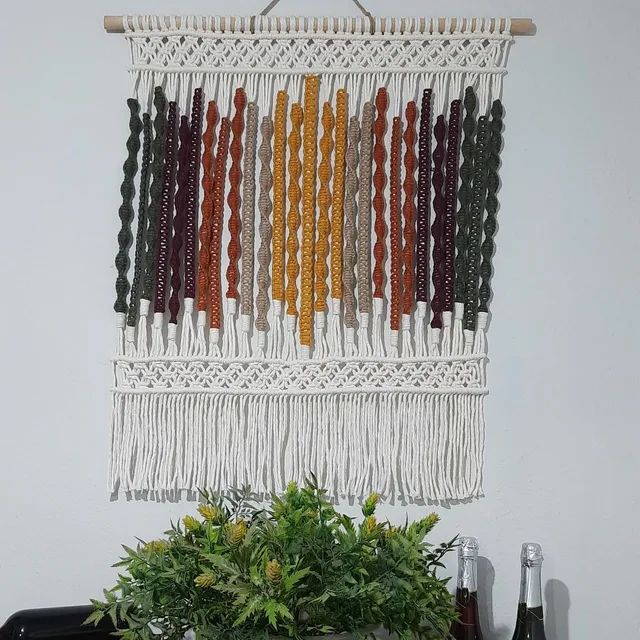 Painel serpentina em.macrame - Foto 2
