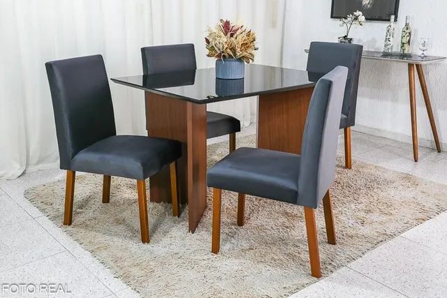 Mesa de Jantar Helo  com 4 cadeiras!! Rf7218m