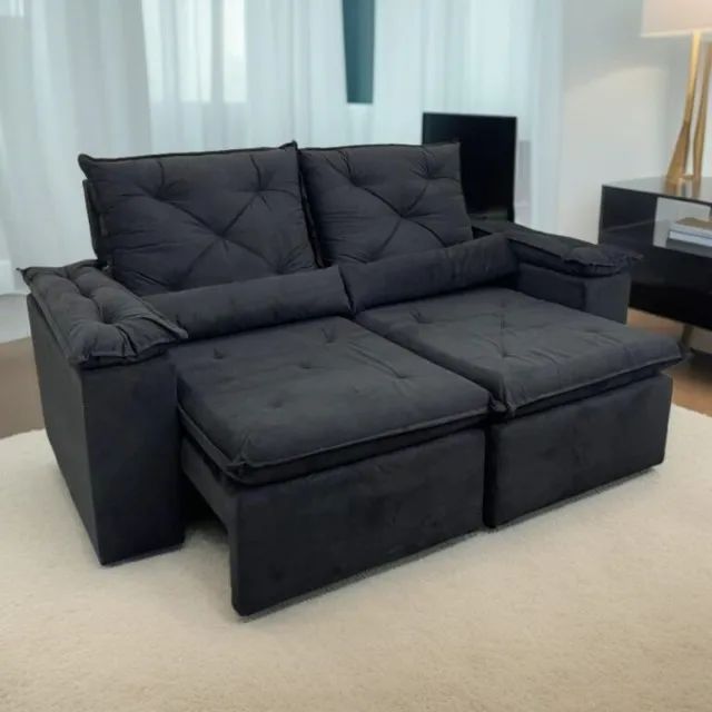 Pré Black Friday! Sofá Retrátil e Reclinável 401 196cm  - Tempo limitado.  - Foto 2
