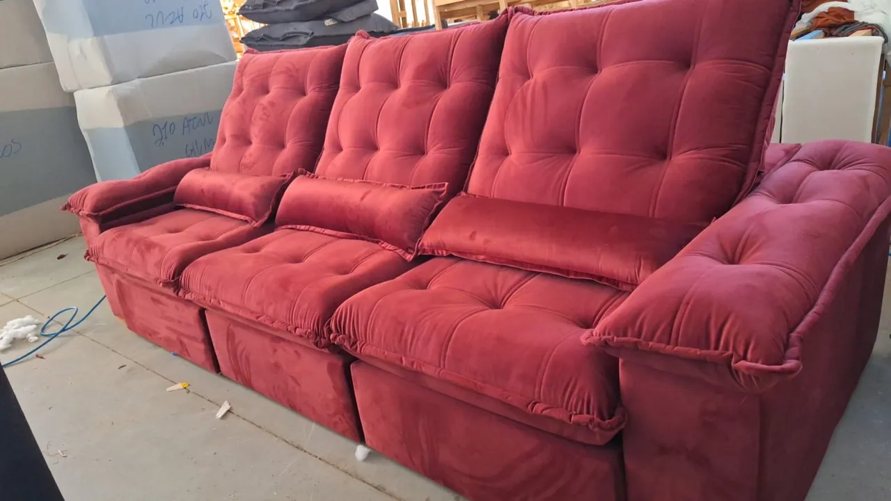 SOFA RETRÁTIL 6 LUGARES TAMANHO FAMÍLIA