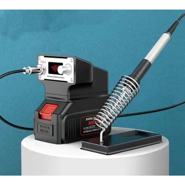 Estação de solda Recarregável 21V IT-até 150-480? Blue LE-1826  - Foto 4