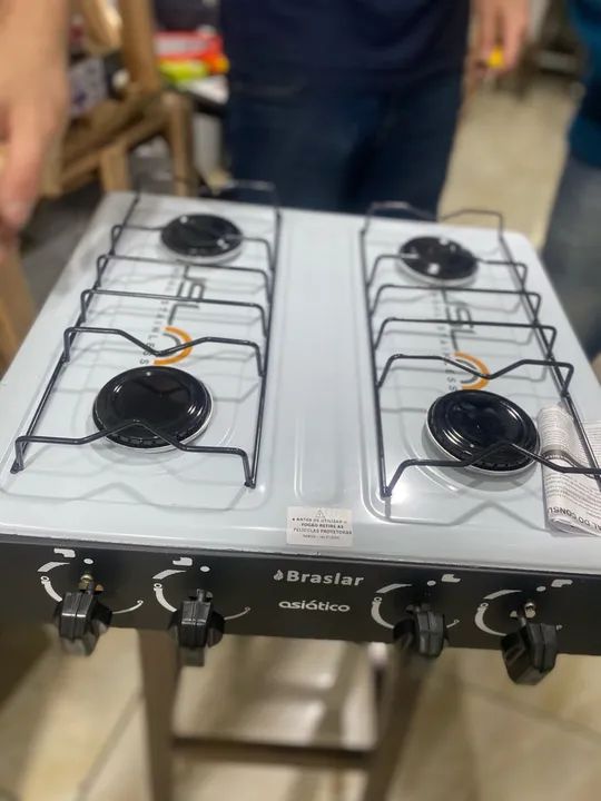 Fogão 4 Bocas A Gás Reforçado De Mesa  - Foto 6