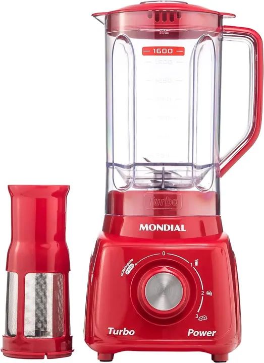 Liquidificador Mondial Turbo Power L-99, 2,2 litros, 550W, c/ filtro RED - 110V (NOVO) - Foto 6
