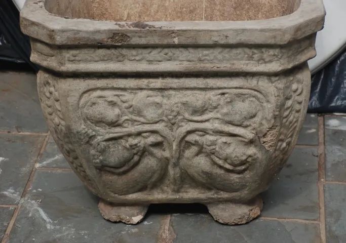 vaso quadrado cimento  ans 70  -  0,40 x 0,40 0,30 altura - Foto 3