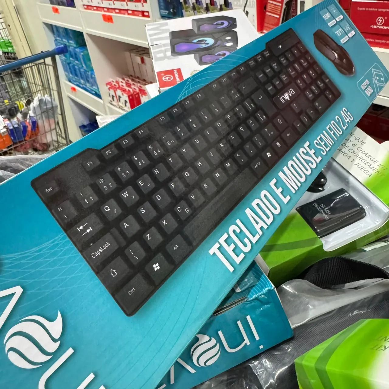 Kit teclado e mouse sem fio 