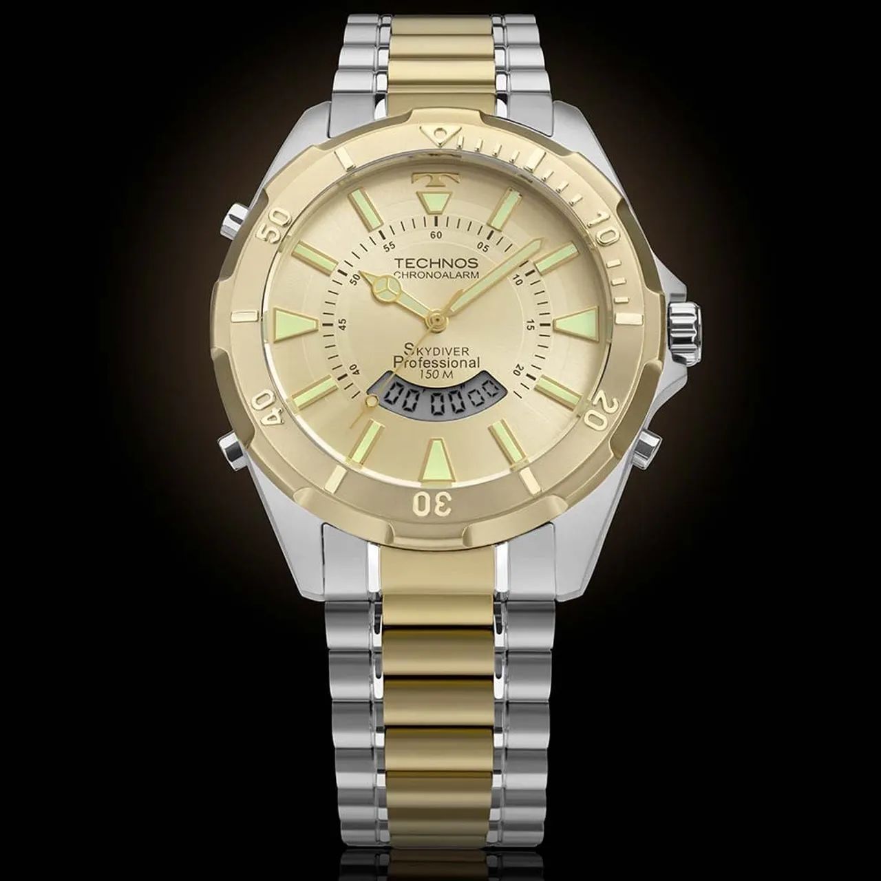 Relógio Bicolor Masculino Technos Skydiver WT205GB/1X