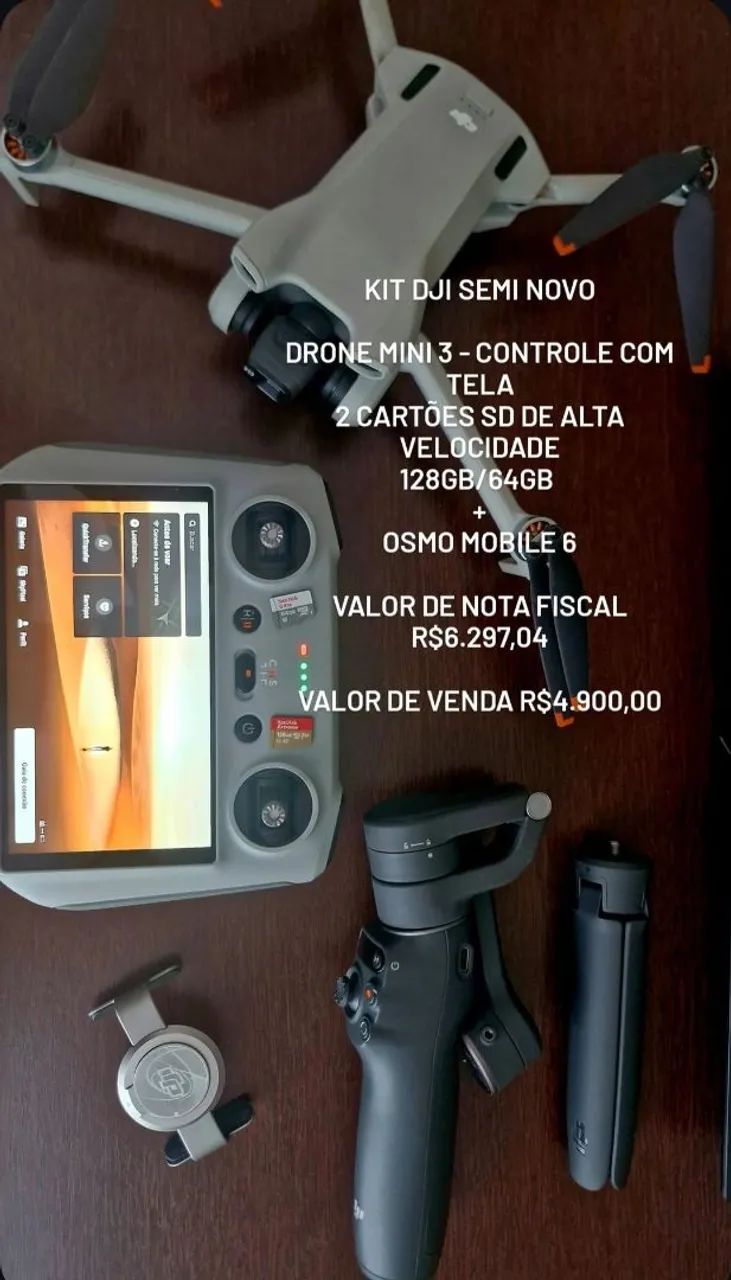 Drone Dji Mini 3 + Osmo Mobile 