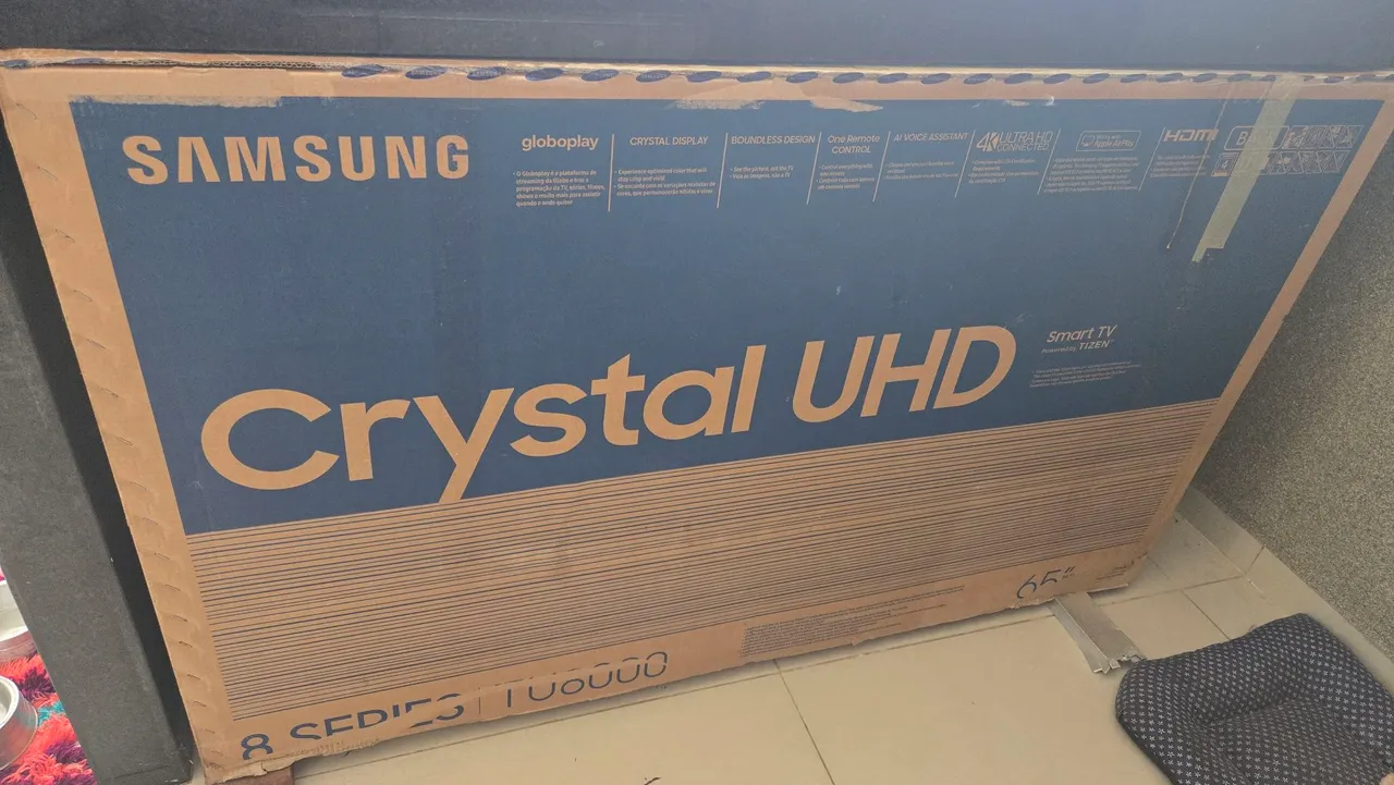 TV Samsung Crystal UHD 65 polegadas - Retirada de peças