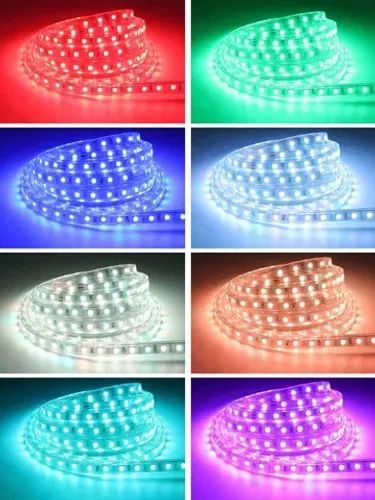 10 Metros Fita Led Chata Rgb 5050 Ip65 + Controle com Memória - Foto 3