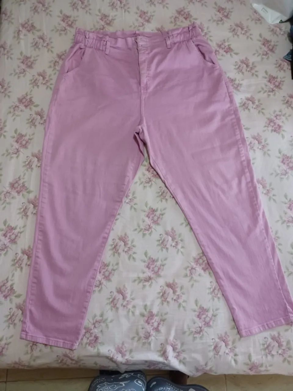 Calça Jeans Rosa Plus Size