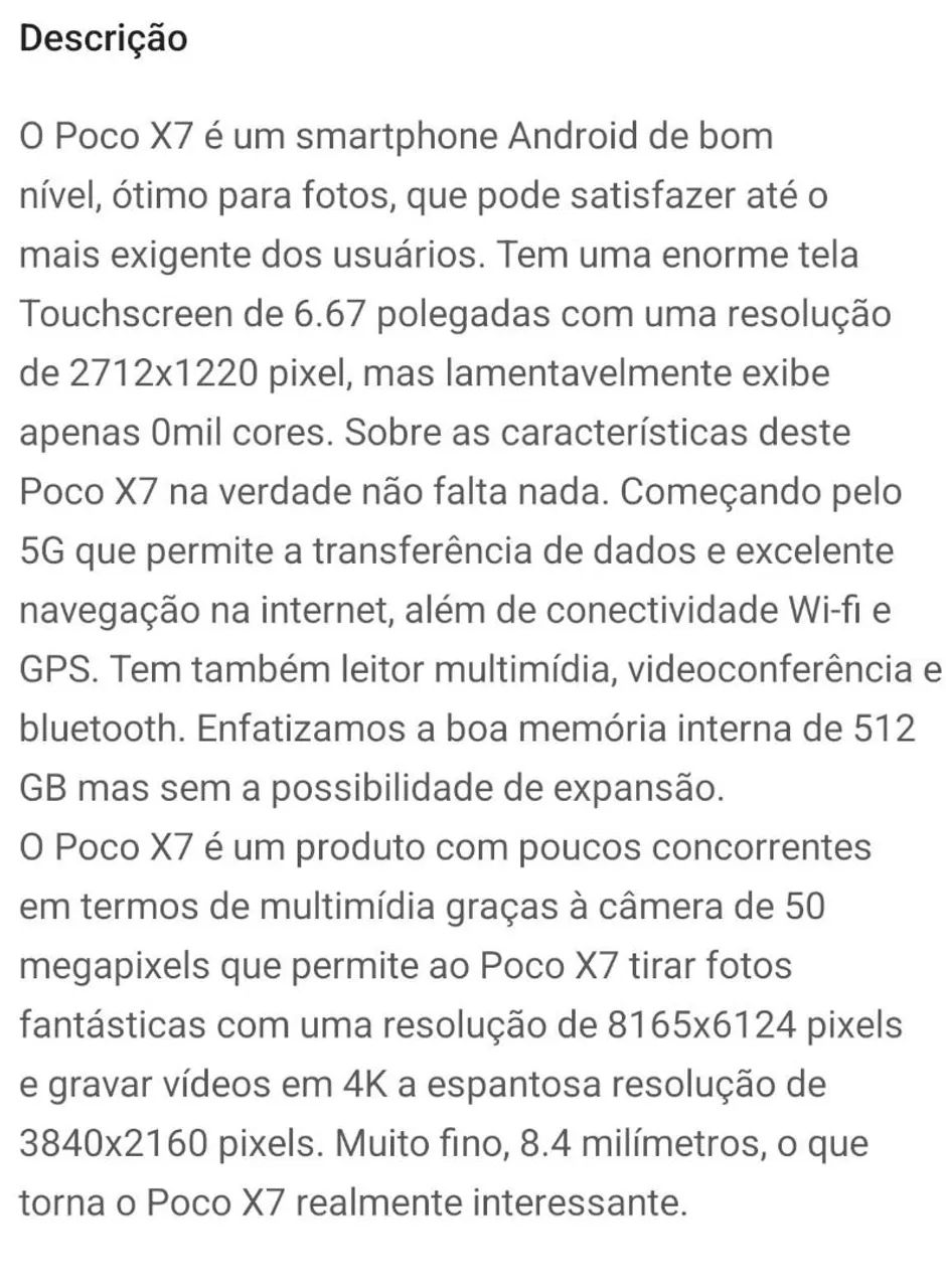 Smartphone Xiaomi POCO X7  - Foto 3