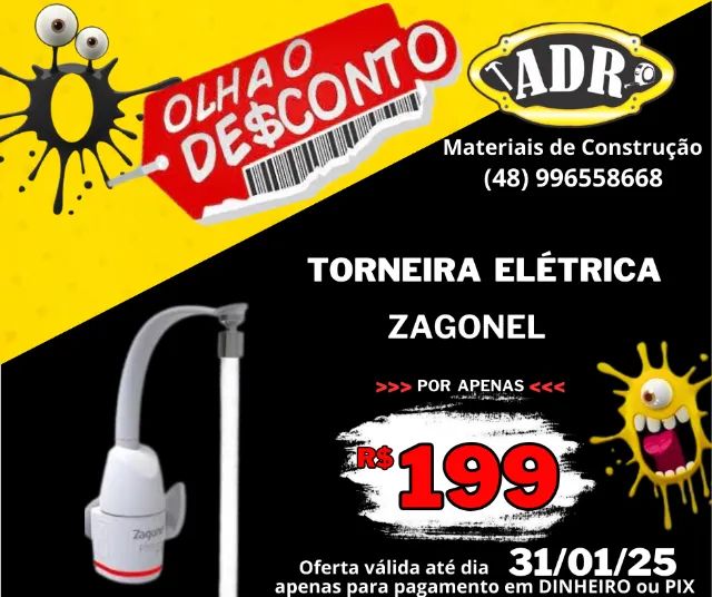 Torneira Elétrica Zagonel Prima Touch