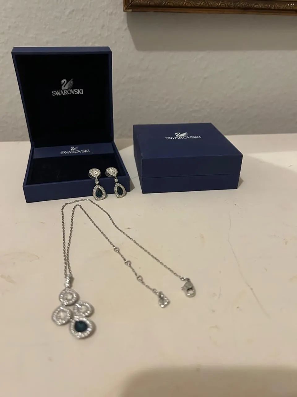 Conjunto Swarovski: colar e brincos - Foto 3