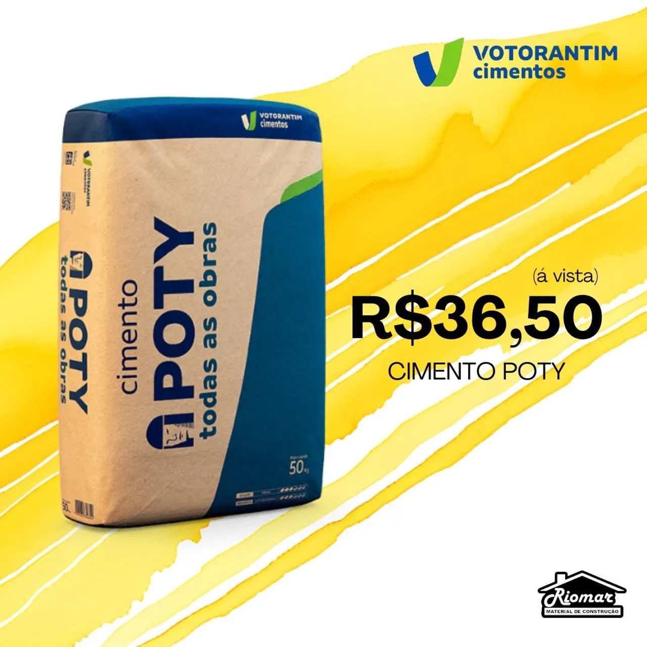 Cimento Poty 50kg - R$36,50
