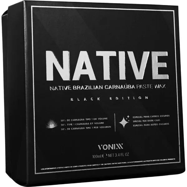 Cera de Carnaúba Native Paste Wax Black Edition 100g Vonixx