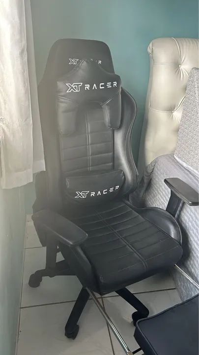 CADEIRA GAMER E ESCRITÓRIO XT RACER PLATINUM W PRETA - Foto 2