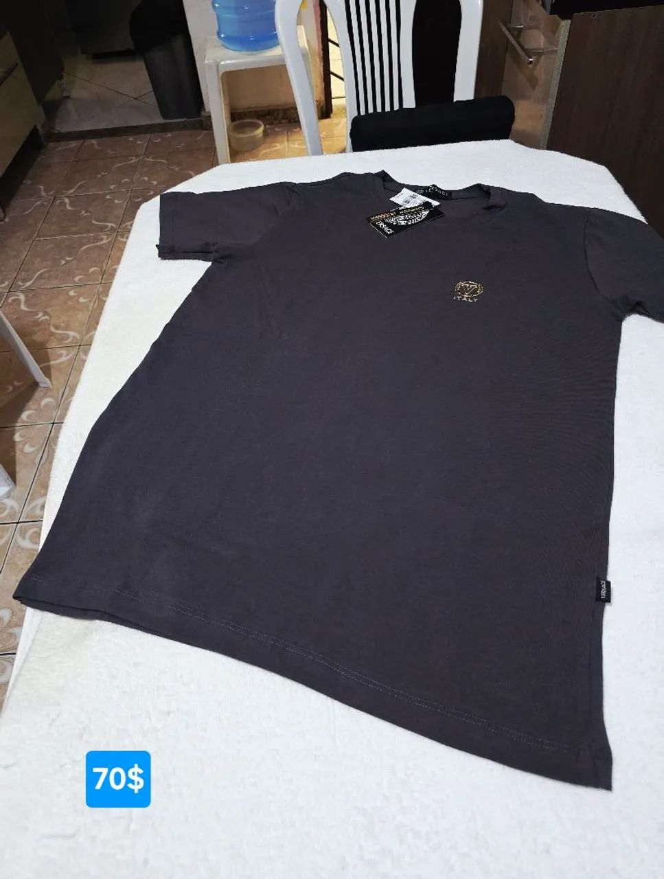 Camisa Grife peruana elastano da Versace P 
