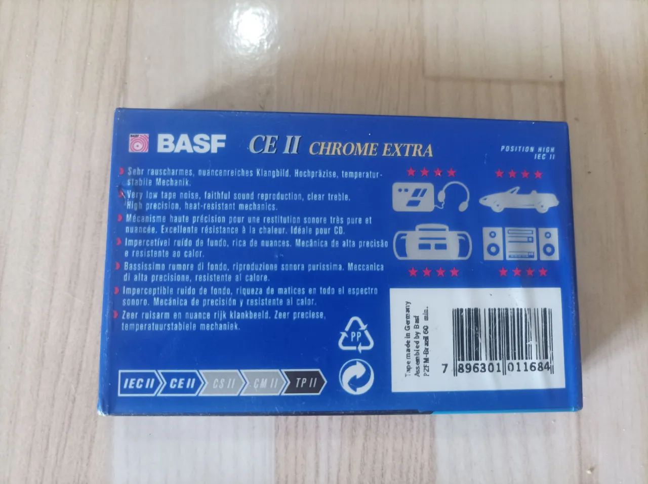 Fita K7 BASF CE II Chrome Extra 60 Minutos - Foto 2