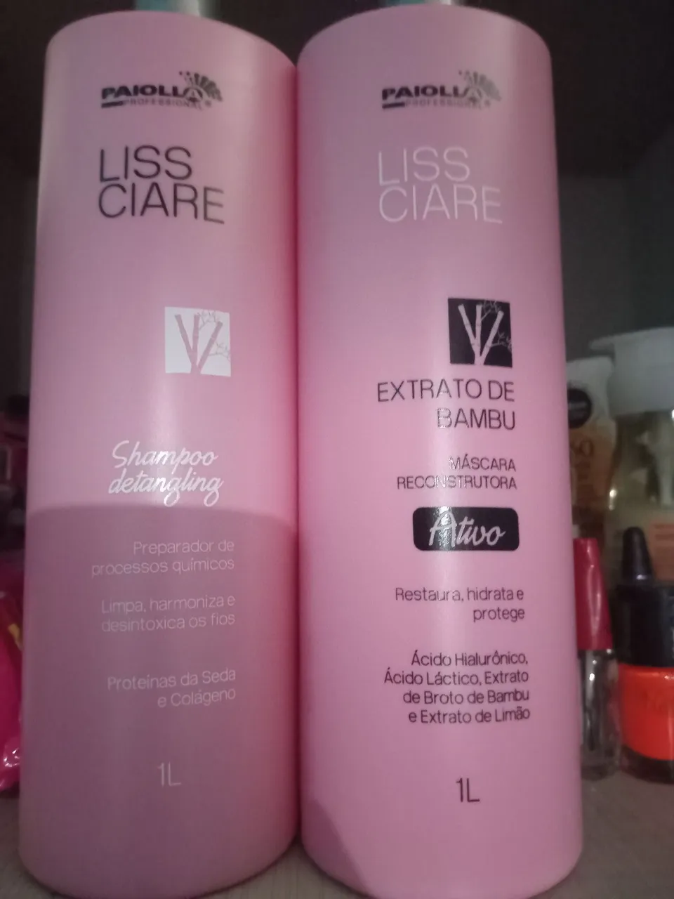 Kit Shampoo e Máscara Liss Ciare Paiolli Profissional