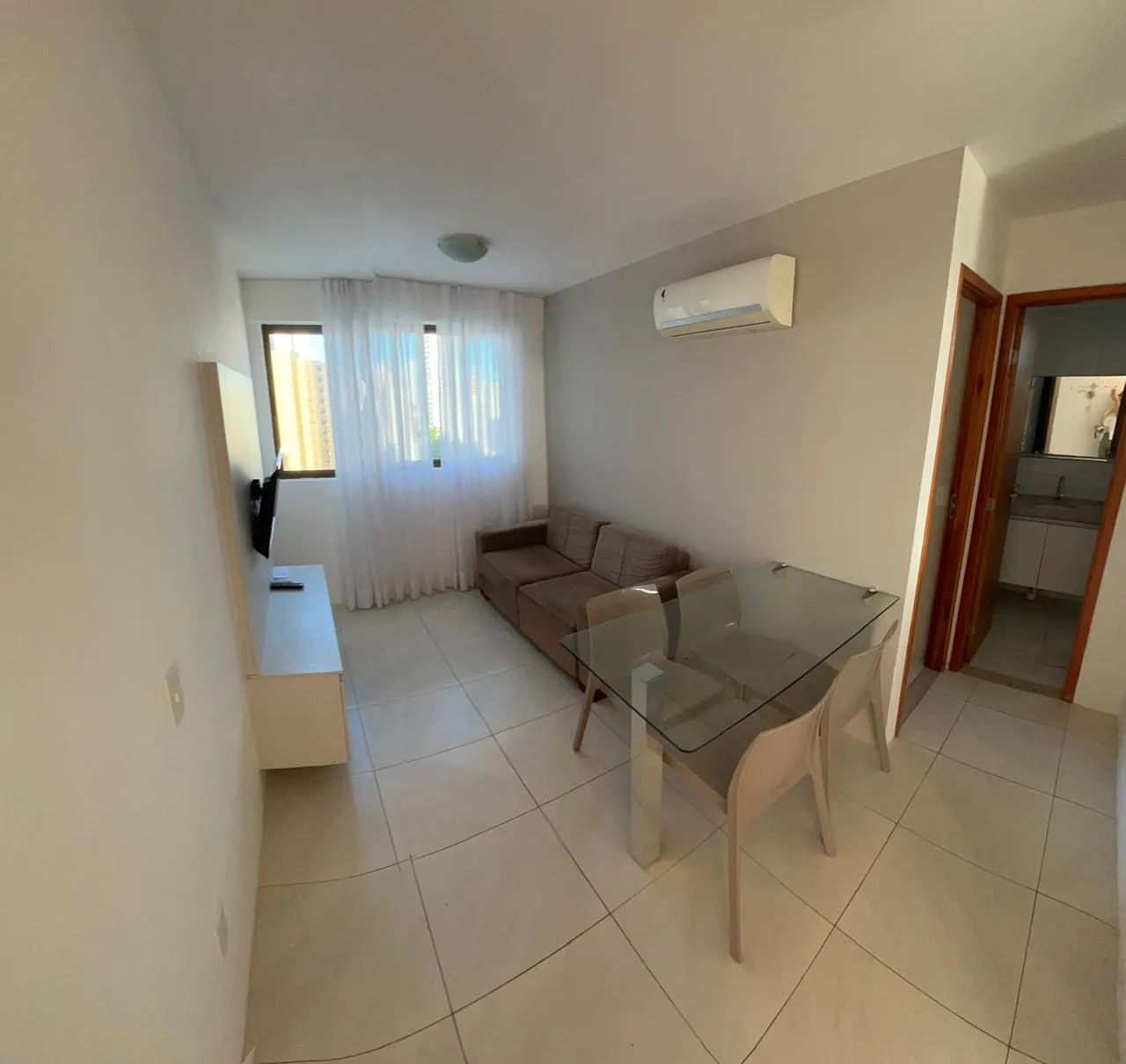 APARTAMENTO EM BOA VIAGEM PARA ALUGUEL ANDAR ALTO NASCSNTE COM 1 QUARTO SEPARADO MOBILIADO - Foto 3