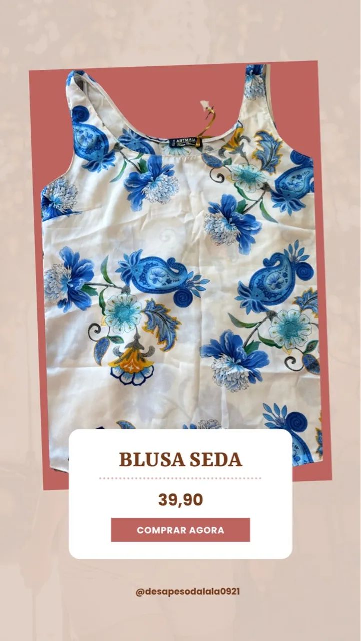Blusa de Seda TAM. P