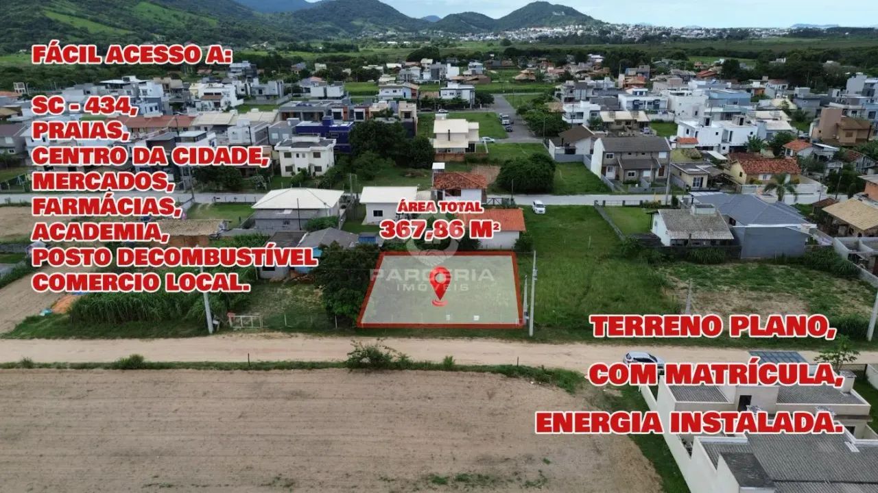 Este terreno plano de 367,86 m² em Areias de Palhocinha Garopaba é a oportunidade que você - Foto 4