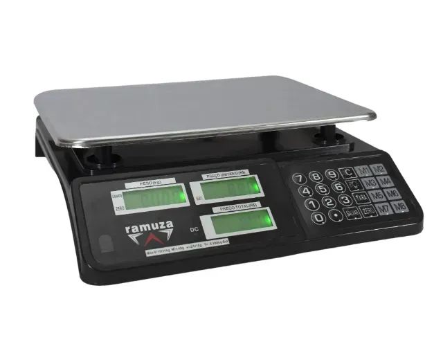 BALANÇA COMPUTADORA CRISTAL LÍQUIDO COM BLACK LIGHT- RAMUZA - Foto 2