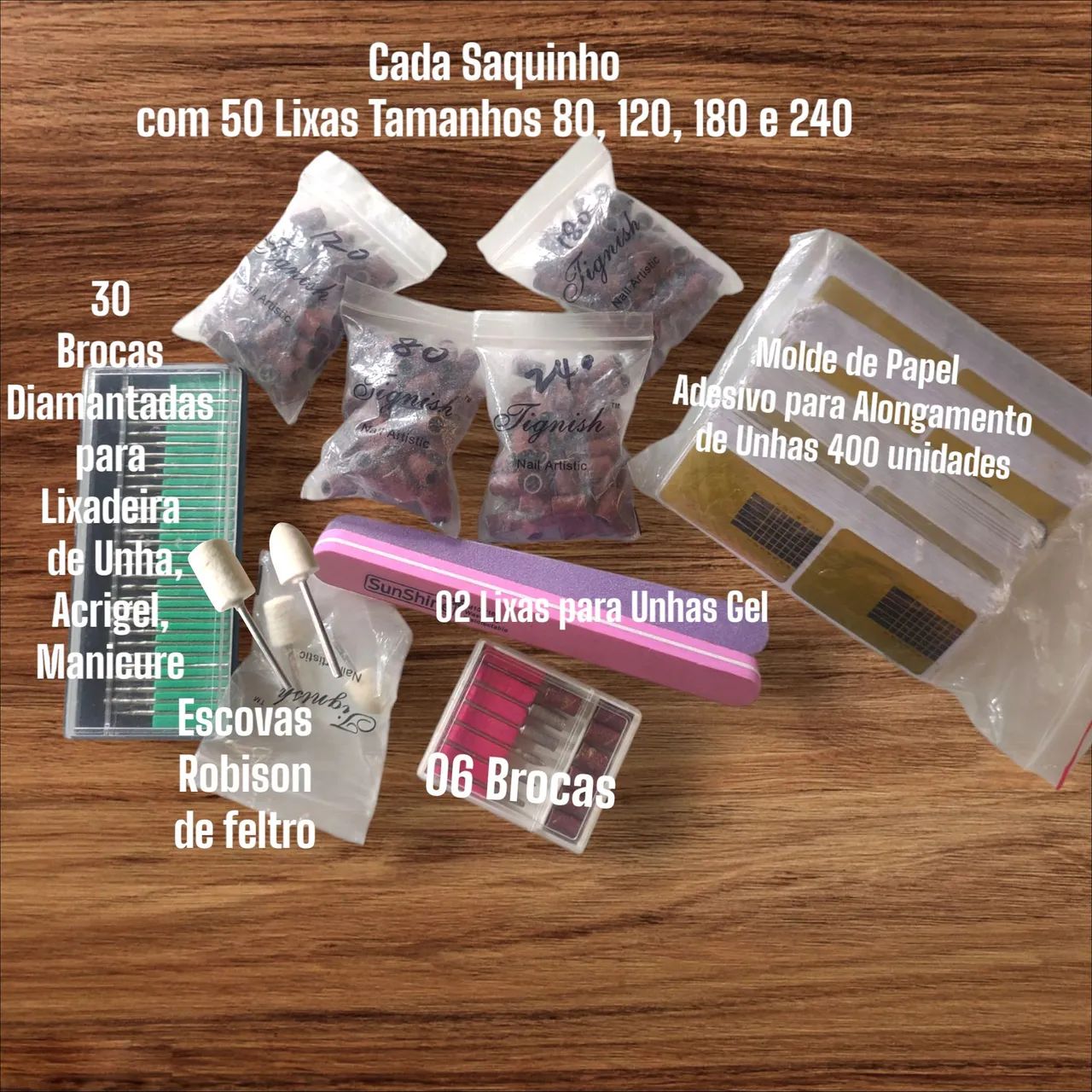 Kit Completo + Brindes de Produtos para Manicure/Pedicure - Unhas Naturais, Gel, Porcelana - Foto 2